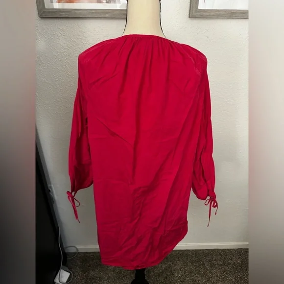 J.Crew Tie-sleeve button-front dress in cotton poplin - Picture 7 of 7